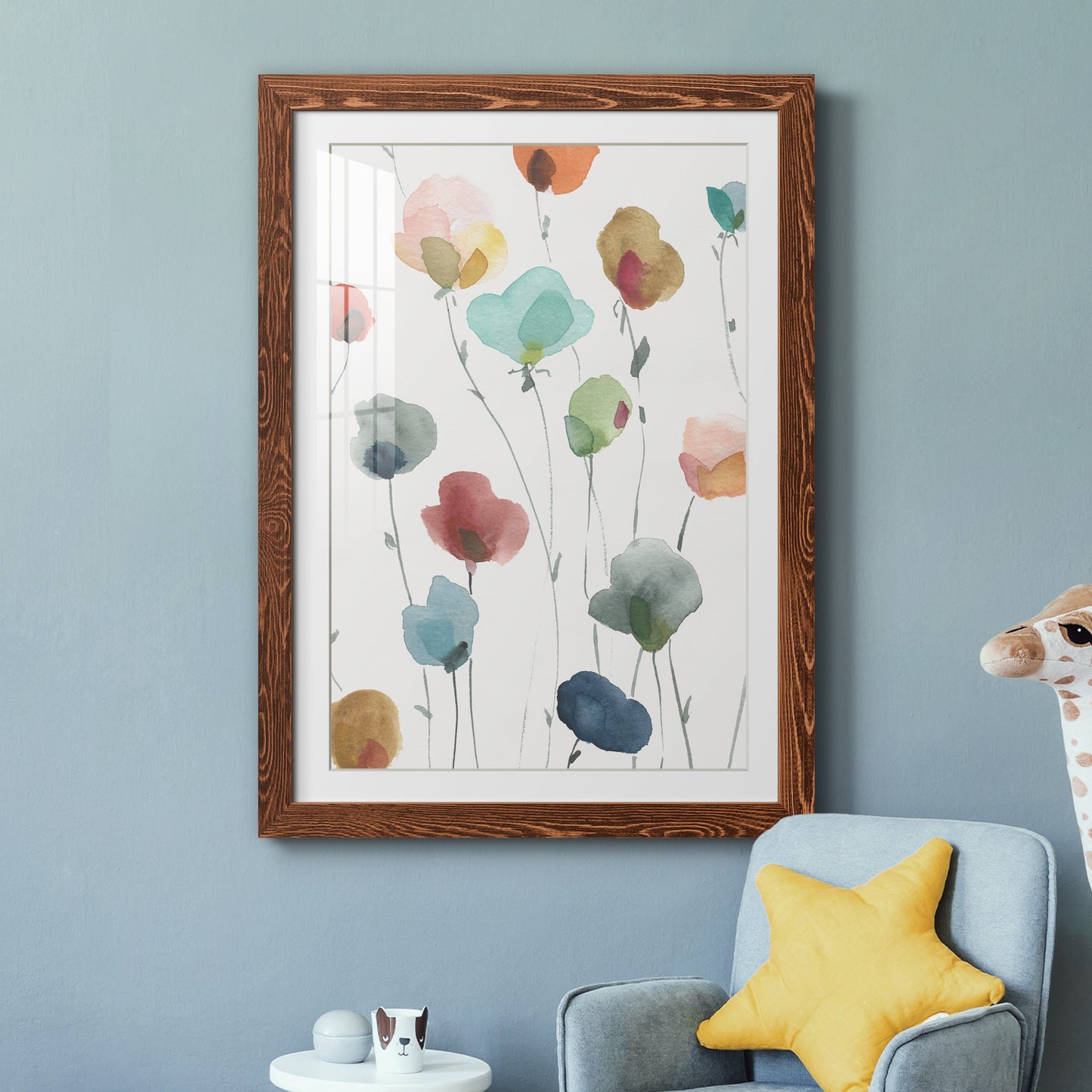 Lollipop Garden I - Premium Framed Print - Distressed Barnwood Frame - Ready to Hang