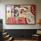 Woman with Anemones (Femme et anémones), c. 1920-1921 - Floater Framed Canvas Print