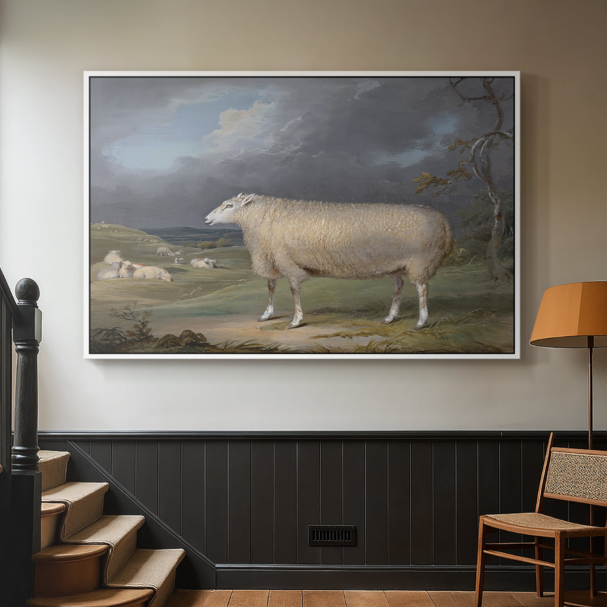 A Border Leicester Ewe, c. 1795-1800 - Floater Framed Canvas Print