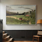 The Chair Factory at Alfortville, 1897 - Floater Framed Canvas Print
