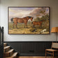 Portrait of Reformer, Blucher, Tory and Crib, Property of Rowland Alston, Esq., M.P., 1835 - Floater Framed Canvas Print