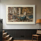 Cabinet de Flaubert à Croisset, 1874 - Floater Framed Canvas Print