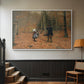 The Woodman and his Children, 1886 - Floater Framed Canvas Print