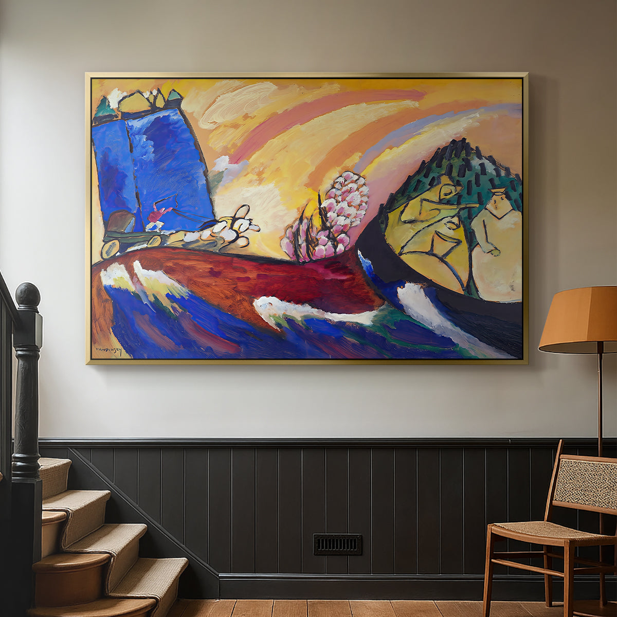 Painting with Troika, 1911 - Floater Framed Canvas Print