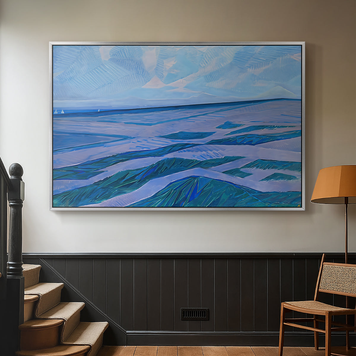 Dune Landscape, 1911 - Floater Framed Canvas Print