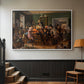 An Auction Scene, 1835 - Floater Framed Canvas Print