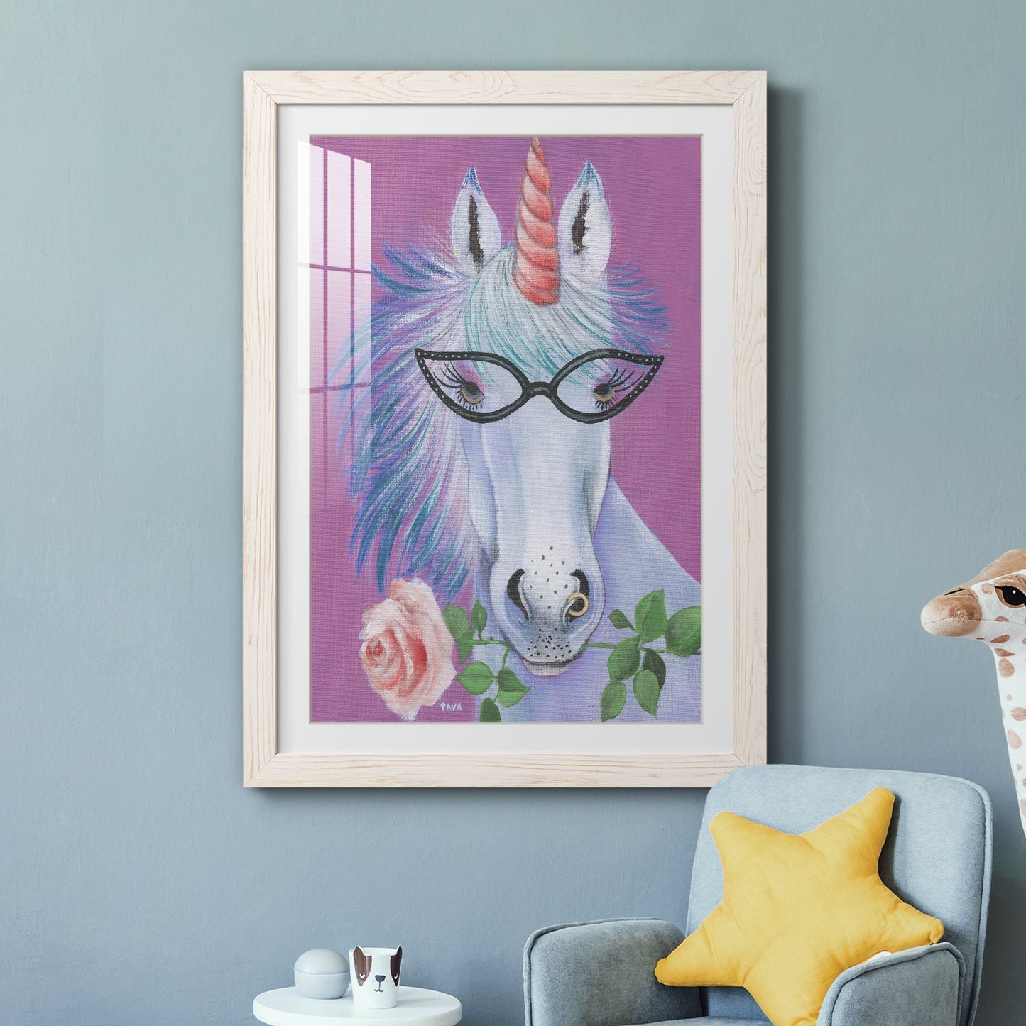 Unicorn III - Premium Framed Print - Distressed Barnwood Frame - Ready to Hang