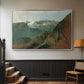 The Dachstein from the Plassen near Hallstatt, 1827 - Floater Framed Canvas Print