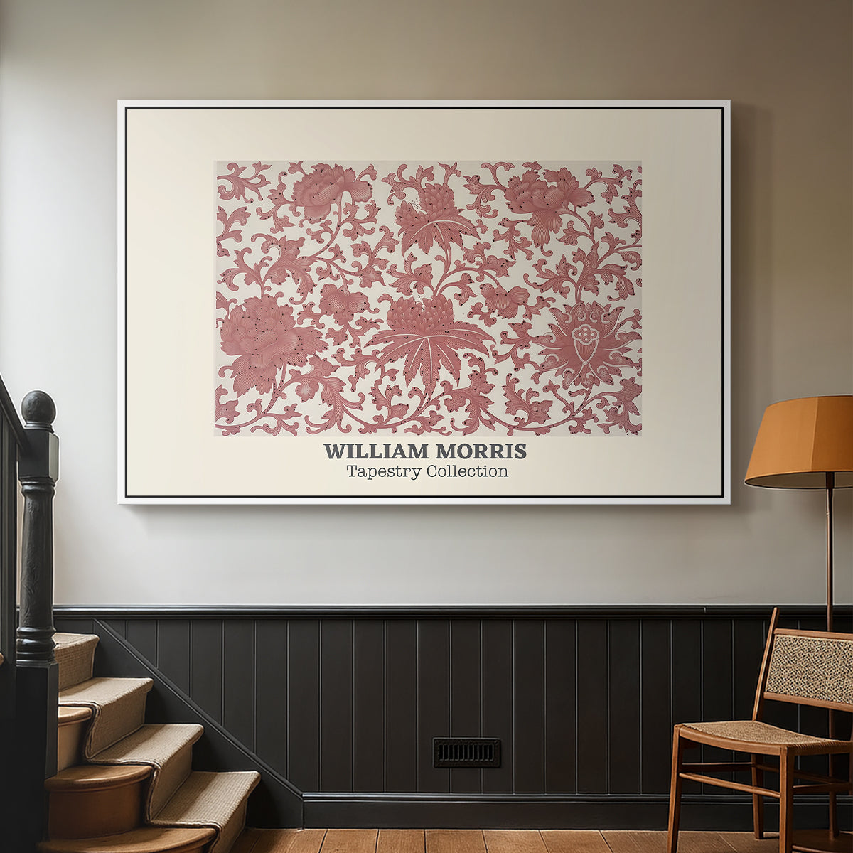 Examples of Chinese Ornament, Pl. XCIII (Morris Inspired), 1867 - Floater Framed Canvas Print