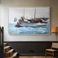 Taking on Wet Provisions, 1903 - Floater Framed Canvas Print
