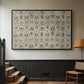 Long Cushion Cover (Printed Textile), c. 1600 - Floater Framed Canvas Print