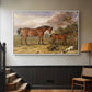 Portrait of Reformer, Blucher, Tory and Crib, Property of Rowland Alston, Esq., M.P., 1835 - Floater Framed Canvas Print