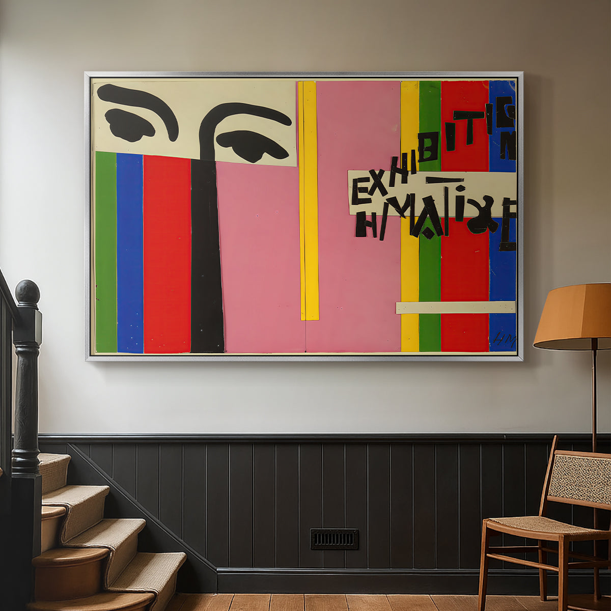 Design for Cover of Exhibition Catalogue, 1951 - Floater Framed Canvas Print