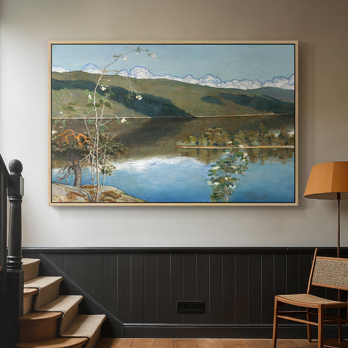 Thunderclouds on the Horizon, 1897 - Floater Framed Canvas Print
