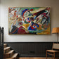 Fragment 2 for Composition VII, 1913 - Floater Framed Canvas Print