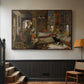 The Harem, 1876 - Floater Framed Canvas Print