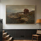 A Fisherman's Home, Lillesand, 1858 - Floater Framed Canvas Print