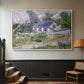 Houses in Auvers, 1890 - Floater Framed Canvas Print