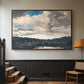 The Lone Boat, North Woods Club, Adirondacks, 1892 - Floater Framed Canvas Print