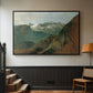 The Dachstein from the Plassen near Hallstatt, 1827 - Floater Framed Canvas Print