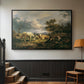 Young Peasant Couple Resting in the Field, 1829 - Floater Framed Canvas Print
