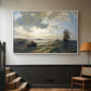 Fresh Breeze on the Norwegian Coast, 1876 - Floater Framed Canvas Print