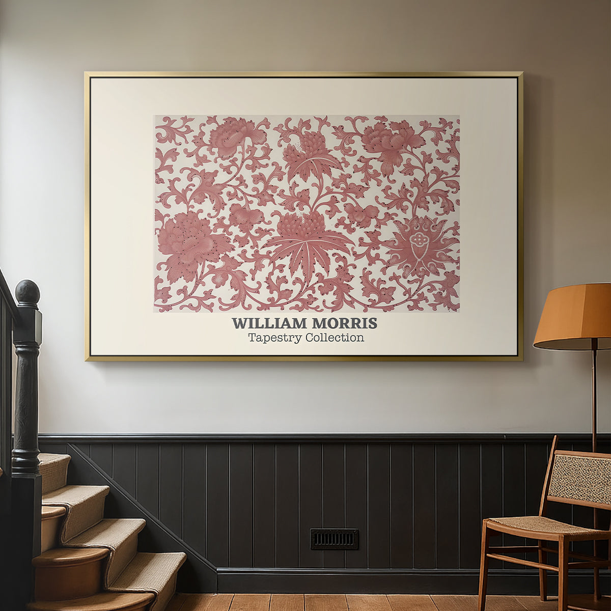 Examples of Chinese Ornament, Pl. XCIII (Morris Inspired), 1867 - Floater Framed Canvas Print