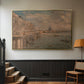 Somerset House Terrace from Waterloo Bridge, c. 1819 - Floater Framed Canvas Print