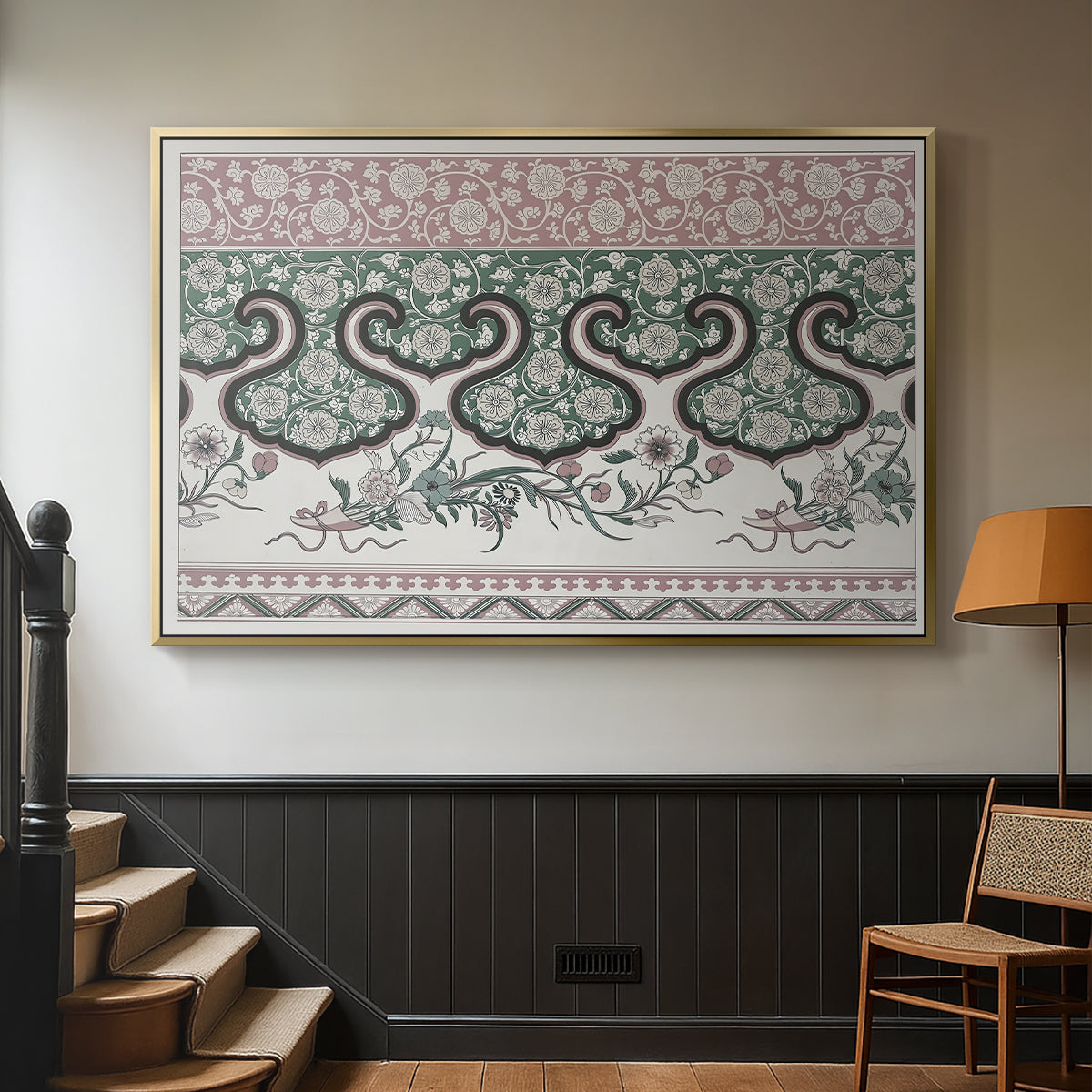 Examples of Chinese Ornament, Pl. LXXVI, 1867 - Floater Framed Canvas Print