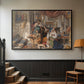 Roman Pilgrims, 1854 - Floater Framed Canvas Print