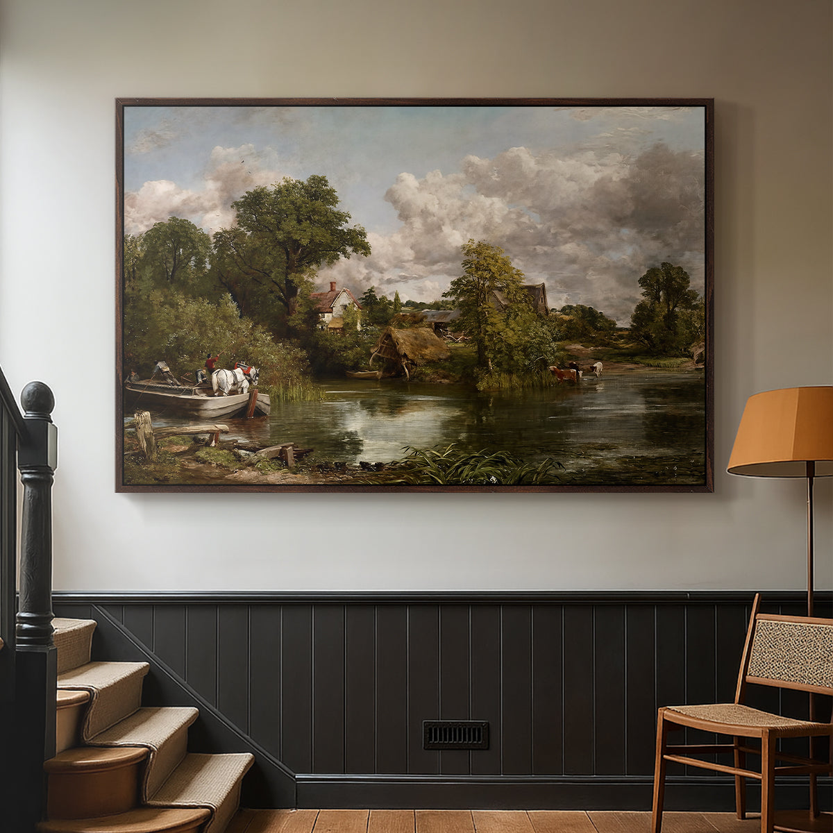 The White Horse, 1819 - Floater Framed Canvas Print