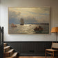 From the Inlet of Oslo, 1874 - Floater Framed Canvas Print