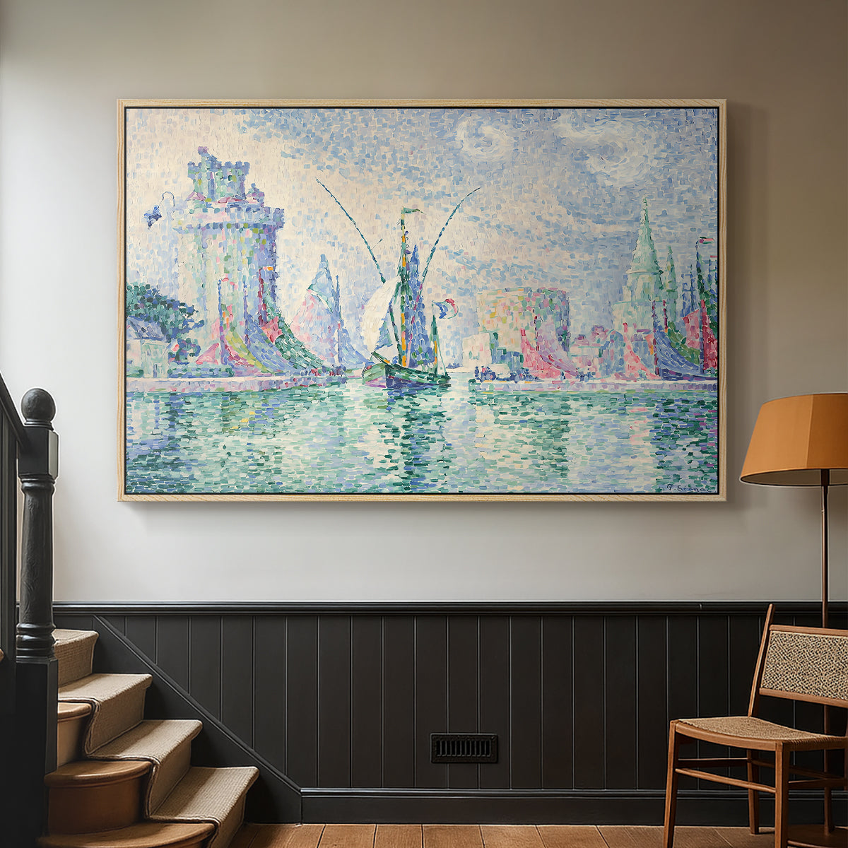 The Green Towers (Les tours vertes, la Rochelle), 1913 - Floater Framed Canvas Print