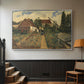 Garden of a Florist (The Flower Garden), 1864 - Floater Framed Canvas Print
