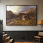 Lledr Valley in Wales, 1864 - Floater Framed Canvas Print