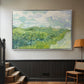Green Wheat Field, Auvers, 1890 - Floater Framed Canvas Print