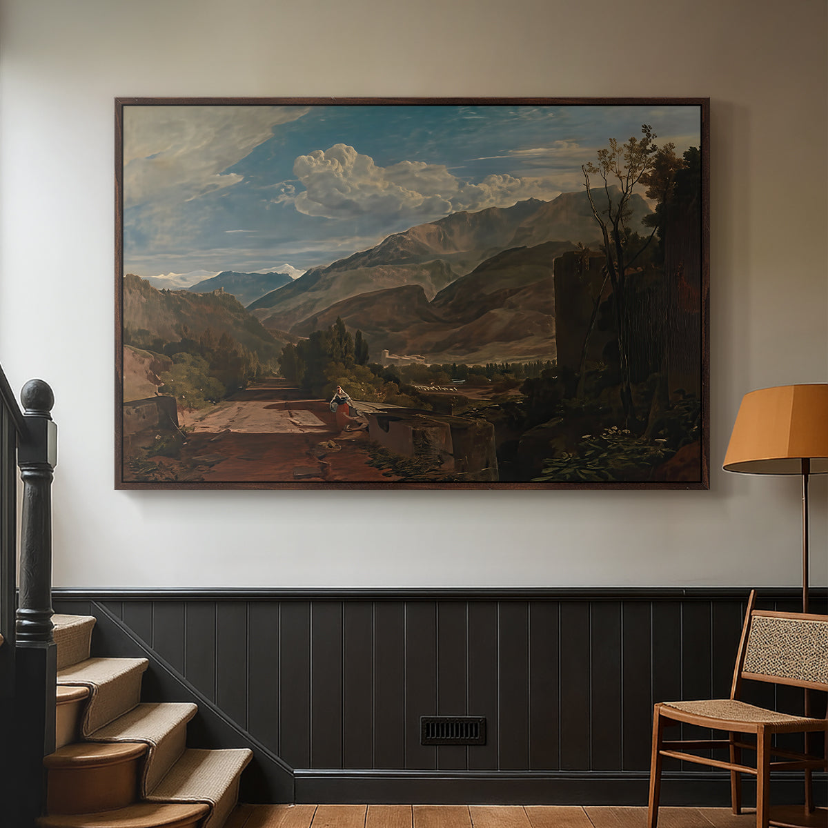 Bonneville, Savoy, 1803 - Floater Framed Canvas Print