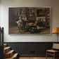 The Studio of Ferdinand De Braekeleer I, Father of the Painter, c. 1873-1885 - Floater Framed Canvas Print