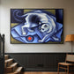 Cat Playing with a Ball, 1945-1950 - Floater Framed Canvas Print