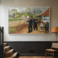 L. A. Ring Painting near Aasum Smithy, 1893 - Floater Framed Canvas Print