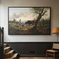 Shepherd with Billy Goat, c. 1830 - Floater Framed Canvas Print