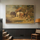 The Midday Meal, 1835 - Floater Framed Canvas Print