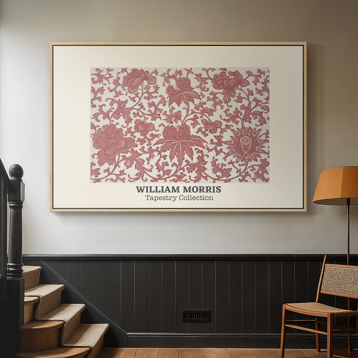 Examples of Chinese Ornament, Pl. XCIII (Morris Inspired), 1867 - Floater Framed Canvas Print