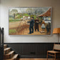 L. A. Ring Painting near Aasum Smithy, 1893 - Floater Framed Canvas Print