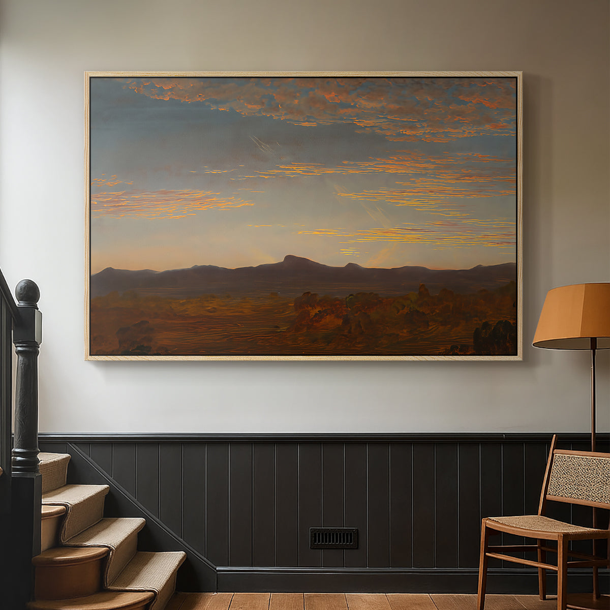 Study for "Catskill Creek", c. 1844-1845 - Floater Framed Canvas Print