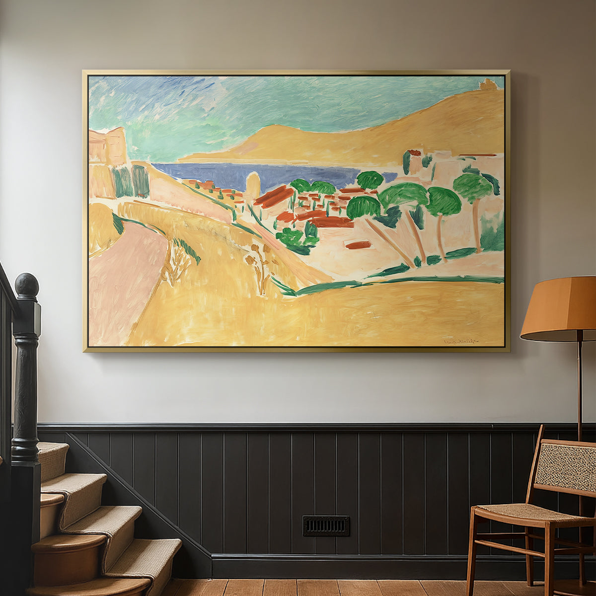 Collioure in August, c. 1911 - Floater Framed Canvas Print