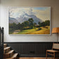 Mountains in Berchtesgaden - Floater Framed Canvas Print