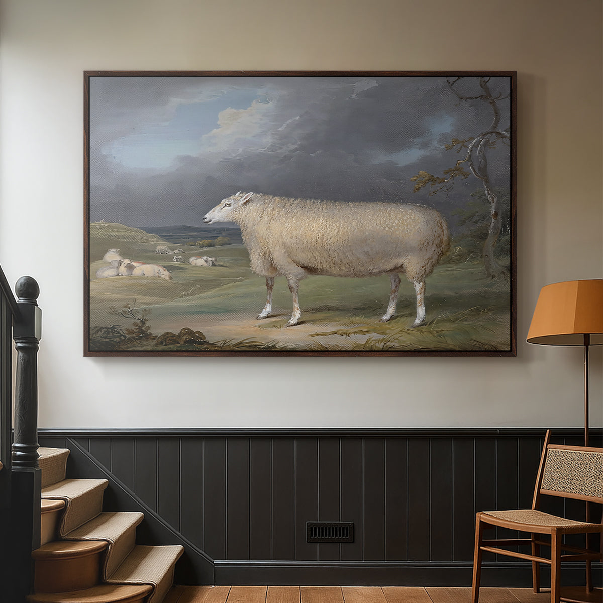 A Border Leicester Ewe, c. 1795-1800 - Floater Framed Canvas Print