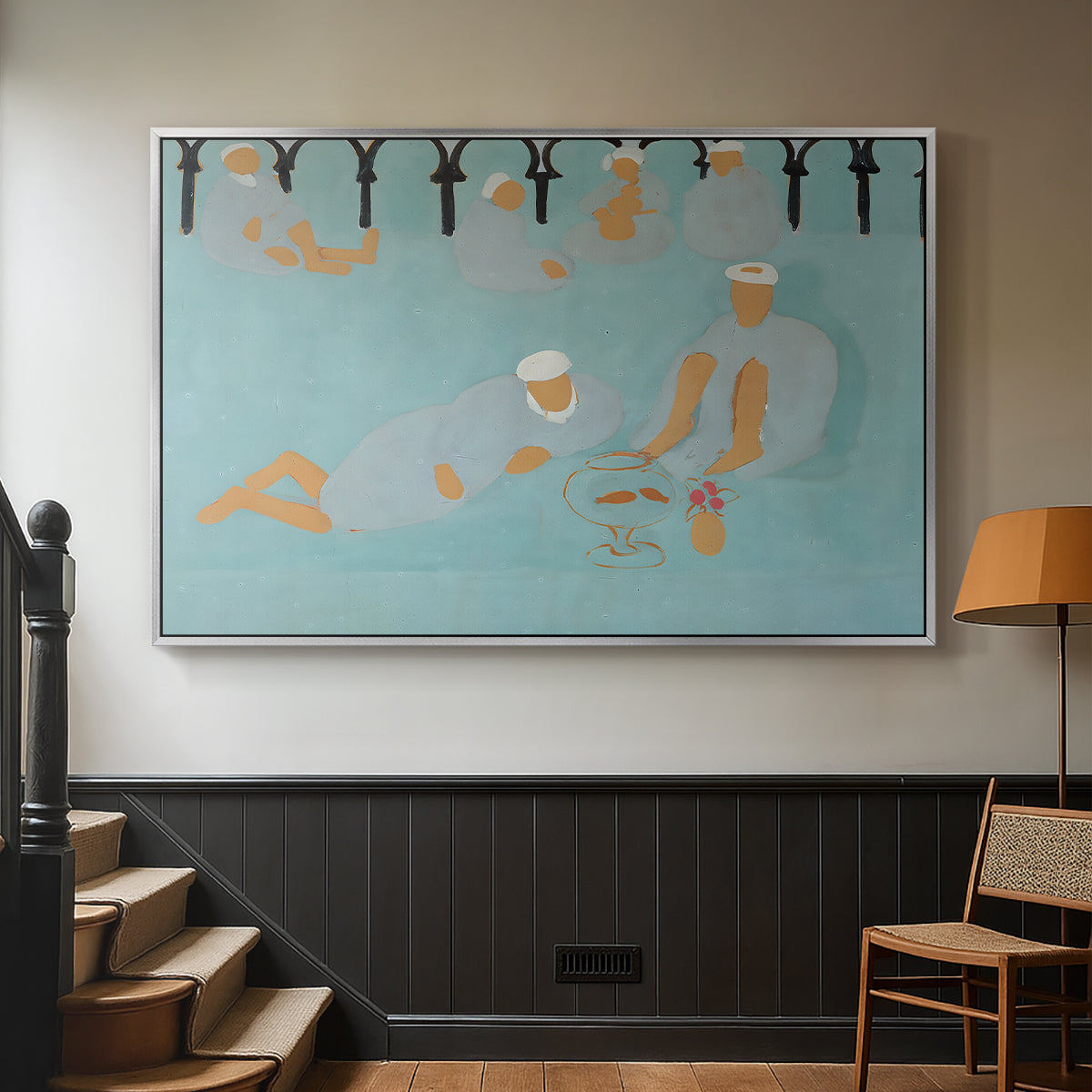 Arab Coffeehouse (Le café Maure), 1913 - Floater Framed Canvas Print
