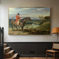 John Levett Hunting at Wychnor, Staffordshire, 1818 - Floater Framed Canvas Print